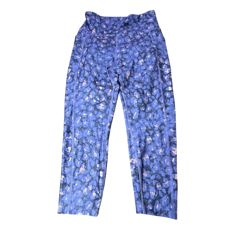 Bally Total Fitness Leggings Leopard Print Athletic Yoga‎ Pants Large